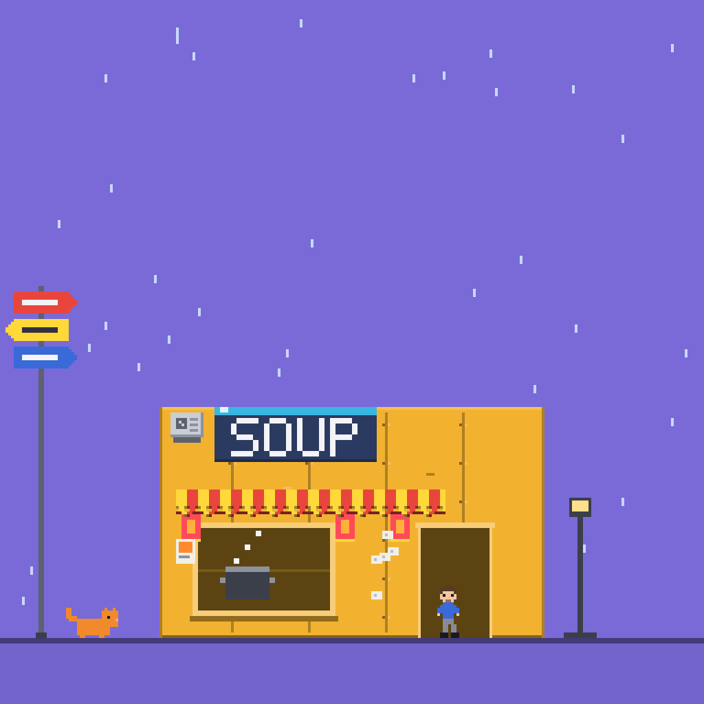 Night market at level 2: a shop